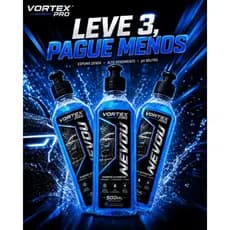 Shampoo Automotivo Nevou Vortex Pro 500ml Estilo V-floc vonixx  Neutro Concentrado Espuma Densa Snow Foam