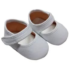 Sapatilha De Bebe Para Customizar Sapatilha Lisa Infantil Artesanato Cores Macio Fecho Em Velcro