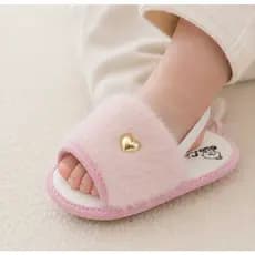 Chinelo Pantufa Infantil Para Bebes Pelúcia Macio Confortável Inverno Verão Sapatinhos