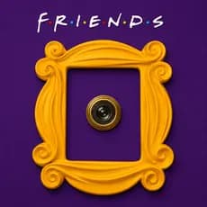 Moldura Amarela Friends Porta Mônica Olho Mágico Decoração Impressão 3D Presente Geek Série Tamanho Real Casa