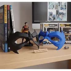Máscara Asa Noturna Nightwing Cosplay Impressão 3D Titans DC Fantasia Halloween Batman Robin Liga da Justiça