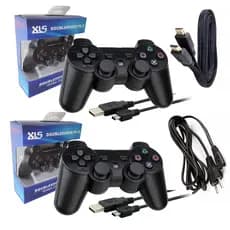 Kit Ps3 2 Controles + 2 Cabos + Cabo Força + Hdmi 4K Playstation 3