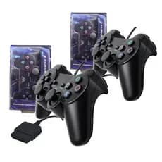 Controle Ps2 Dualshock Kit 2 Unidades Joystick Analógicos Manete Play 2