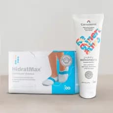Kit Sapatilha Hidratmax + Hidratante Curederm Podologo Foots