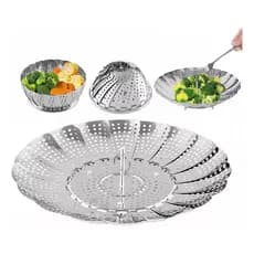 Cesto Cozimento A Vapor Inox Cozinhar Legumes Verduras Fruta