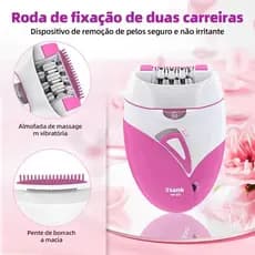 2 in 1-5 in 1 Depilador Elétrico De Perna Braços Axilas Buço Feminino USB Envio Imediato