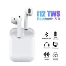 Fone De Ouvido Tws Bluetooth V5.0 Touch - I12 Envio Imediato