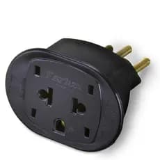 ADAPTADOR TOMADA 2P+T NBR14136 DANEVA PRETO MD9