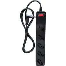 FILTRO DE LINHA DPS 3 PINOS ICLAMPER ENERGIA 5 TOMADAS PRETO 023459