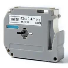 FITA COMPATIVEL BROTHER BRANCA M-K231 12MMX8M