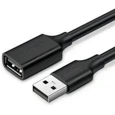 CABO EXTENSOR USB 2.0 AM/AF 1.5M PRETO US103 UGREEN - 10315