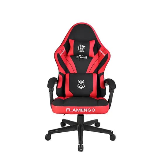 CADEIRA GAMER REDRAGON FLAMENGO NEST FL806 VERMELHO E PRETO