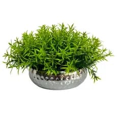 Arranjo de Verdinho com Vaso Martelado Silver P