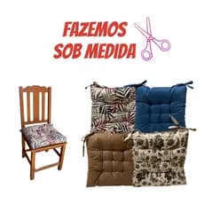 FUTÓN COMUM  ASSENTO ALMOFADA PARA CADEIRA 35X35 TECIDO SUEDE AVELUDADO