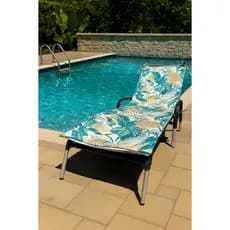 ALMOFADA COLCHONETE ESPREGUIÇADEIRA IMPERMEÁVEL COM ZIPER 180X60 PRAIA PISCINA TOMAR SOL
