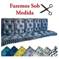 ALMOFADA 115X50 X 10 CM FUTON TURCA CHEIA SUEDE ASSENTO BANCO