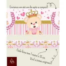 Adesivo 4 Faixa Decorativa Infantil Papel Parede para o quarto do seu bebê sala o cozinha Visu = 781