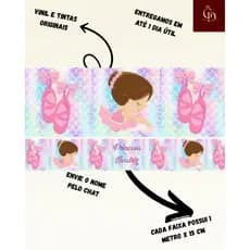 Adesivo Faixa Decorativa Infantil Papel Parede para o quarto do seu bebê sala ou cozinha Visu  = 204
