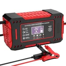 CARREGADOR DE BATERIAS 12V DISPLAY CARROS E MOTOS 6 AMPERES COM DISPLAY AUTOMÁTICO