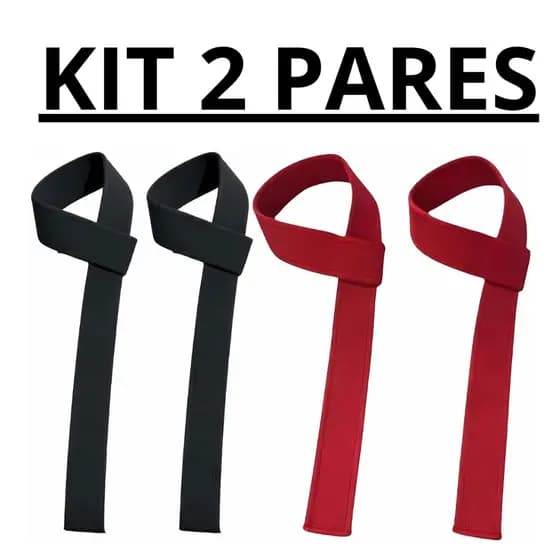 Kit 2 PARES Tala de Strap 100% Algodão PREMIUM  Academia e Crossfit