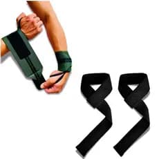Munhequeira Profissional Crossfit Academia + Tala Strap 100% Algodão Premium