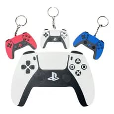 Chaveiro Controle PS5 PlayStation Gamer Branco e Preto Lembrancinha Gamer Presente Criativo Acessório para Chaves