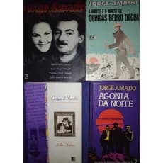 4 LIVROS JORGE AMADO ZÉLIA GATAI UM BAIANO SENSUAL + AGONIA DA NOITE + CÓDIGOS DE FAMÍLIA + A MORTE E A MORTE DE QUINCAS BERRO D'ÁGUA ORIGINAIS COMPLETOS