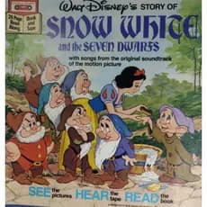 Livro Original Disney Americano 1977 Snow White And The Seven Dwarfs A Branca De Neve E Os Sete Anões Walt Disney 24 Páginas Em Inglês Desenhos Originais