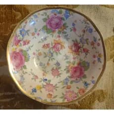 TIGELA DE PORCELANA PORTUGUESA PEQUENA ANTIGA 14 CM