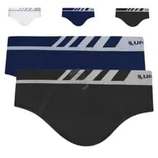 Kit 2 Cuecas Slip Lupo Adulto Microfibra Sem Costura Original Conforto (P ao XG)