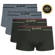 Kit 4 Cuecas Mini Boxer Sunga Lupo Adulto Original Microfibra Conforto