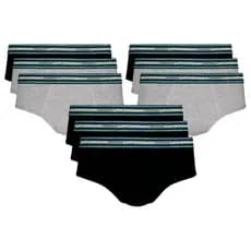 Kit 9 Cuecas Slip Lupo Algodão Cotton Conforto Original Adulto