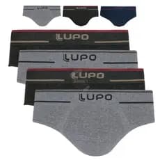 Kit 4 Cuecas Slip Lupo Microfibra Sem Costura Texturizada Original