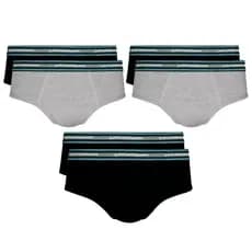 Kit 6 Cuecas Slip Lupo Algodão Cotton Conforto Original Adulto