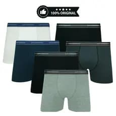 Kit 6 Cuecas Boxer Box Lupo Algodão Cotton Elastano Original Adulto