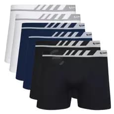 Kit 6 Cuecas Boxer Box Lupo Adulto Microfibra Sem Costura Extra Conforto (P ao XG)