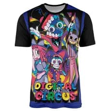 Camisa Desenho Serie The Amazing Digital Circus Pomni Caine Ragatha Jax W0228
