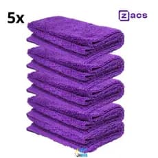 5-Panos 40x40 Remove Cera Automotiva Microfibra Zacs 350gsm
