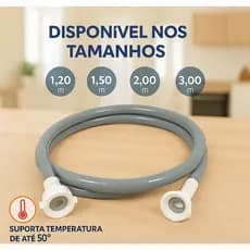 Mangueira De Entrada Para Máquina de Lavar Reforçada Flexível Universal 1,20m 1,5m  2m e 3 metros Para Lavadora