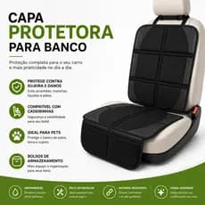 Capa Protetor Para Banco De Carro Capa Cadeirinha De Bebê 2 Bolsos Bebe Conforto