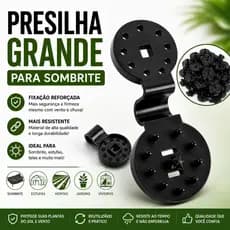Kit Com 25  Peças Grande De Presilha Clip Para Prender Tela De Sombrite Para Jardim, Hortas e Plantações