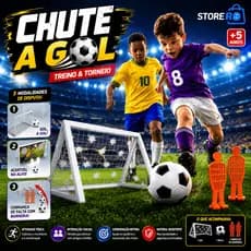 Kit 2 Mini Trave De Futebol Infantil Chute A Gol Com Bola