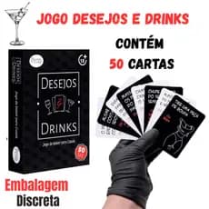 Baralho Jogo de Cartas Desejo e Drinks Para Casais Namorados