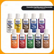 Kit 3 Corante Líquido para Artesanato Pintura 50ml TEKBOND