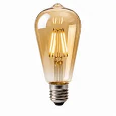 Lampada Filamento Led ST64 4w 2400k Vintage Retro Ambar