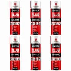 Kit 6 Desengripante Spray Antiferrugem Repele Unipega 300ml Lubrificante Desingripante Desigripante