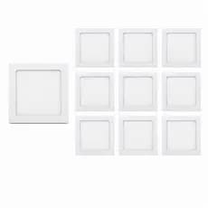 Kit 10 Luminárias Led 18w Quadrada Asus Bivolt Embutir