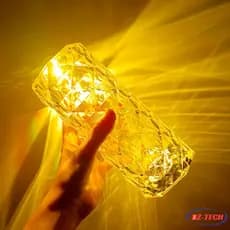 Lâmpada De Mesa De Cristal Com Controle Remoto 16 Cores LED Touch Quarto Luxuosa Romântico Luminária