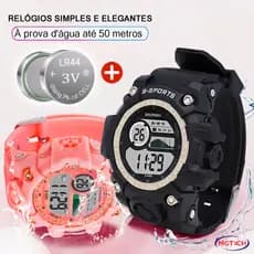 Relógio Feminino A Prova D 'Água Esportivo Original Led Presente Ideal