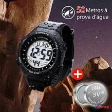 Relógio Masculino Digital 50m à Prova D'agua Original Esportivo Presente Cronômetro Da Moda